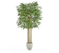 Artificial Excelsior Trees with Natural Logs, Made with the Best Materials, Ideal for Home Decor, Artificial Tree (190cm) (Bamboo, 190 cm)