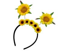 Artificial Fabric Sun Flower Headband Spring Flower Hairband For Women And Children Girl Varous Event Headpiece