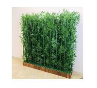 Artificial Fake Bamboo Silk Plant - 31.5in Faux Bamboo Privacy Fence Screen for Garden, Courtyard, Outdoor Decor - 80cm Leaves, & Stylish Design