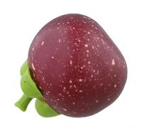Artificial Fake Mango - Realistic Plastic Produce for Kitchen Counter & Summer Table Decorations, Faux Food Photography Props, Wedding Reception Ornaments, Fruit Bowl Fillers(Mangosteen)