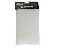 Artificial Fake Snowflakes Decoration Iridescent White Snow for Christmas, Holidays, and Winter-Themed Crafts - 80g Bag