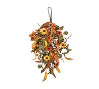 Artificial Fall Door Swag Wreath, Autumn Wreath Thanksgiving Wreath, Harvest Festival Simulation Garland, for Indoor Outdoor Halloween Thanksgiving Farmhouse Home Wall Window Wedding Decor (#1)