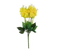 Artificial Fall Flowers Outdoor Hyacinth For Vase Home Decor Indoors Outdoors Garden Hotel Party Wedding Mock (Yellow, One Size)