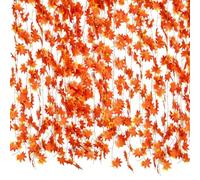 Artificial Fall Maple Leaf Garland 12Pcs 7.8Ft/Piece Autumn Hanging Vines