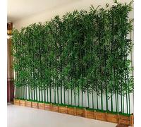 Artificial Faux Bamboo Privacy Fence - Indoor Outdoor Greenery Wall Decor, Ideal for Home Office, Garden Landscaping, Room Divider & - Perfect for Any Space