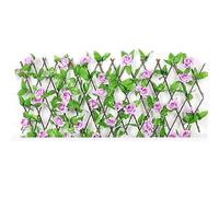 Artificial Faux Iv Hedge Garden Decoration Screening Expanding Trellis Privacy Screen Retractable Fence Fencing Garden Fences(S/Purple)