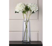 Artificial/Faux Set of 3 62cm Cream Hydrangea Stems Cream