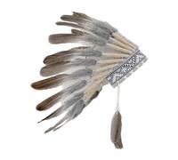 Artificial Feather Indian Headdress Chief Indian Hat for Halloween Carnival