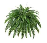Artificial Fern Plants - 20 Inch UV Resistant, Realistic Artificial Fern Leaves, Fake Greenery Outdoor Decor, Lifelike Faux Ferns Outdoor Indoor Decor for Front Door Garden Home Pot Basket Planter
