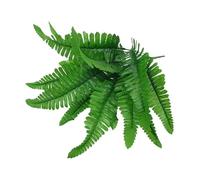 Artificial Fern Spray - 43cm Realistic Faux Fern Greenery for Outdoor & Indoor Porch, Window, Garden and Home Decor (1 Bundle, 7 Stems)