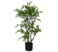 Artificial Fern Tree Plant Natural Moss 90cm 3ft Leaf Trees Realistic Plant Botanik Leaf Green One Size