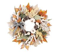 Artificial Festive Garland - Seasonal Front Door Ring, Faux Holiday Welcome Accent | Perfect for Porch, Entrance, Centerpiece, Party Backdrop, Fence
