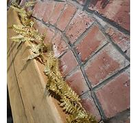 Artificial Festive Gold Colour Glitter Boston Fern Leaf Garland 1.8m