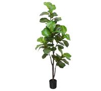 Artificial Fiddle Leaf Fig Tree 6ft, Large Faux Plant Fake Ficus lyrata Silk Trees with Pot for Indoor Outdoor House Living Room Office Home Decor