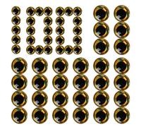 Artificial Fish Eye Baits Fish Eyes for Lures | 100x Artificial Fishing Eyes Three Dimensional Fishing Eyes - 8mm Fly Shuttle Gear Lure Craft Kit