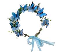 Artificial Floral Crown Headband Artificial Floral Crown Wreath Headwear Simulation Immortal Wedding Multicolor(Color3)