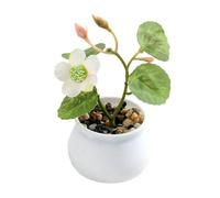 Artificial Flower Bonsai for Home and Office Decor Small Potted Pine Tree for Stylish Spaces (Spring-02)
