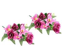 Artificial Flower Bouquet with Orchids Roses for Laying Artificial Flowers Arrangement Flower Bouquet Bouquet Decoration Grave Decoration Grave Decoration Cemetery Arrangement