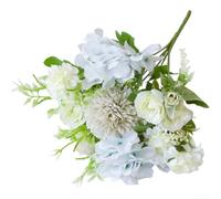 Artificial Flower Bouquet with Silk Hydrangea Peony Rose Composition for Wedding Arch Decoration Photography Studio and Mantel Display (K)