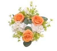 Artificial Flower Holder Wreath Christmas Holder Rings Wine Bottle Rings Rose Flower Elegant Home Decoration
