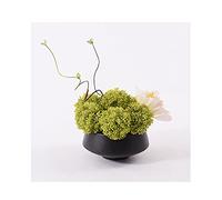 Artificial Flower in Ceramics Pot, Vintage Silk Decorative Planted Pot for Bedroom Decor Table Centerpiece Office Wedding Party Decoration (Color : Yellow)