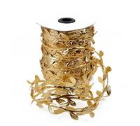 Artificial Flower Vines 30m Leaf Artificial Flower Green Leaves Ivy Vine Ribbon For Home Wedding Decoration DIY Wreath Scrapbooking Craft Fake Spring(Red)