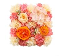 Artificial Flower Wall Backdrop with Silk Rose Panels for Wedding and Party Decorations Featuring Realistic Floral Appearance and Sturdy Build (orange)