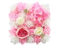 Artificial Flower Wall Backdrop with Silk Rose Panels for Wedding and Party Decorations Featuring Realistic Floral Appearance and Sturdy Build (pink)