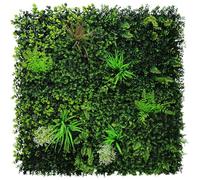 Artificial Flower Wall Panels - Realistic UV-Protected Living Wall with Eco-Friendly Materials - 100cm x 100cm - Indoor/Outdoor Use for Home, Garden, Office, Wedding, and Events (12)