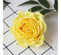 Artificial Flower with Realistic Petals for Home Decor Wedding Event Background Wall Hanging Floral Piece for Indoor Spaces (Yellow)