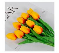 Artificial Flowers 1/3/5/10pcs Tulips Artificial Flowers White Fake Tulips Bouquet Silicone Flower Home Decor Valentines Gift Wedding Bouquet(Color 5,5pcs)