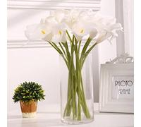 Artificial Flowers, 10pcs Artificial Calla Lily Flowers Table Decoration Flower Vase Flower Arrangement for Wedding Party Decoration