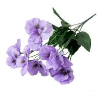 Artificial Flowers, 36x13cm Silk Butterfly Bloom Handcrafted Realistic Design Elegant Home Wedding Table Centerpiece Decor(Purple)