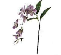 Artificial Flowers, 3D Weeping Jasmine Artificial Flower Crabapple Blossom Landscaping Decoration Photography Props Home Display Spray(Purple)