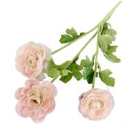 Artificial Flowers, 48cm Multi-layered Plum Blossom Flexible Stems Realistic Polyester Fabric for Wedding Home Decor Photography(Light Pink)