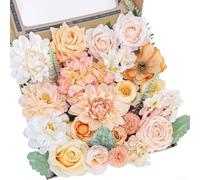 Artificial Flowers Box Set Made From Silk With Stems Bridal Bouquet Making And Table Centerpiece Building(E)
