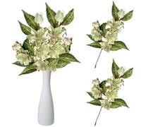Artificial Flowers for Decoration Faux Plant - 98cm Realistic Fake Floral Green for Wedding Grave Home 6118
