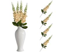 Artificial Flowers for Decoration Orange Stems - 4 Bunches Faux Bouquet Real Touch for Wedding Home 5606