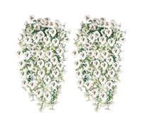 Artificial Flowers for Outdoor Use, Set of 2 Realistic Decorative Objects for Outdoor Use, Climbing Flowering Plants for Outdoors, Patio, Balcony, Entrance, Garden, Yard, Spring, Autumn, Home Acces