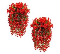 Artificial Flowers for Outdoors 2 Pieces Fake UV Resistant Vines