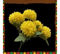 Artificial Flowers for Sites De Los Muertos Decorative Flowers Ornamental Bouquet For Halloween & All Souls' Day Artificial Autumn (A, 30X7CM)