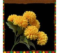 Artificial Flowers for Sites De Los Muertos Decorative Flowers Ornamental Bouquet For Halloween & All Souls' Day Artificial Autumn (D, 30X7CM)