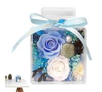 Artificial Flowers Indoor Artificial Flowers Decoration - Eternal Perfume Bottle Decoration, Portable Design Decoration Tool for Desk, Bedside, Bookcase, Shelf
