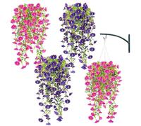 Artificial Flowers Outdoor - Fake Garden Flowers, Fading Patio Blossoms | Ensures a Wide Vibrant Colour, Requires No Maintenance, Perfect for , Landscapes and
