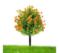 Artificial Flowers Outdoors UV Resistant,Artificial Realistic UV Resistant Stake - Outdoor Faux Flowers | for Ground Garden Porch Indoor Yard Home Summer Front Landscaping Patio Cemetery Door