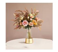 Artificial Flowers Simulation Flower Potted Decoration Hydrangea Tulip Rose Bouquet Fake Flower Holding Flower Shooting Props Suitable for Living Room