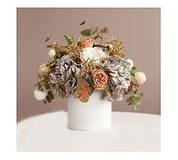 Artificial Flowers Simulation Flower Potted Hydrangea Tulip Rose Bouquet Fake Flower Holding Flower Shooting Props Suitable for Living Room Dining Table