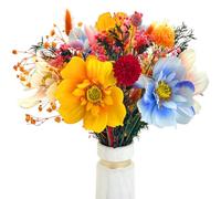 Artificial Flowers with Dried Flowers Bouquet for Home Decoration, Dining Table Centrepiece, Living Room, Bedroom Decor, Aesthetic Room Décor