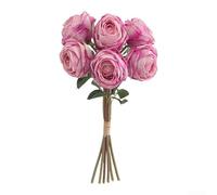 Artificial Flowers With Six Heads For For Wedding And Home Decoration, Perfect For Enhancing Bedrooms, Living Areas, And Other Event Environments With A Natural Feel(Purple)