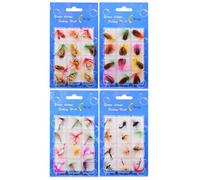 Artificial Fly Baits | 48 Pieces Supplies From - Compact Baits - For Sporty Gift Men Father Husband Adventure Lake River Stream
